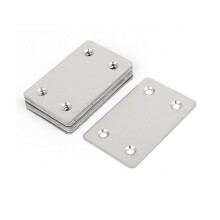 a16063000ux0277 60mm x 38mm x 1mm Stainless Steel Corner Brace Flat Mending Repair Plate (Pack of 8)