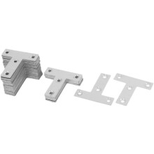 50mm x 50mm Corner Brace Flat T Shape Repair Bracket Angle Plates 50 Pcs