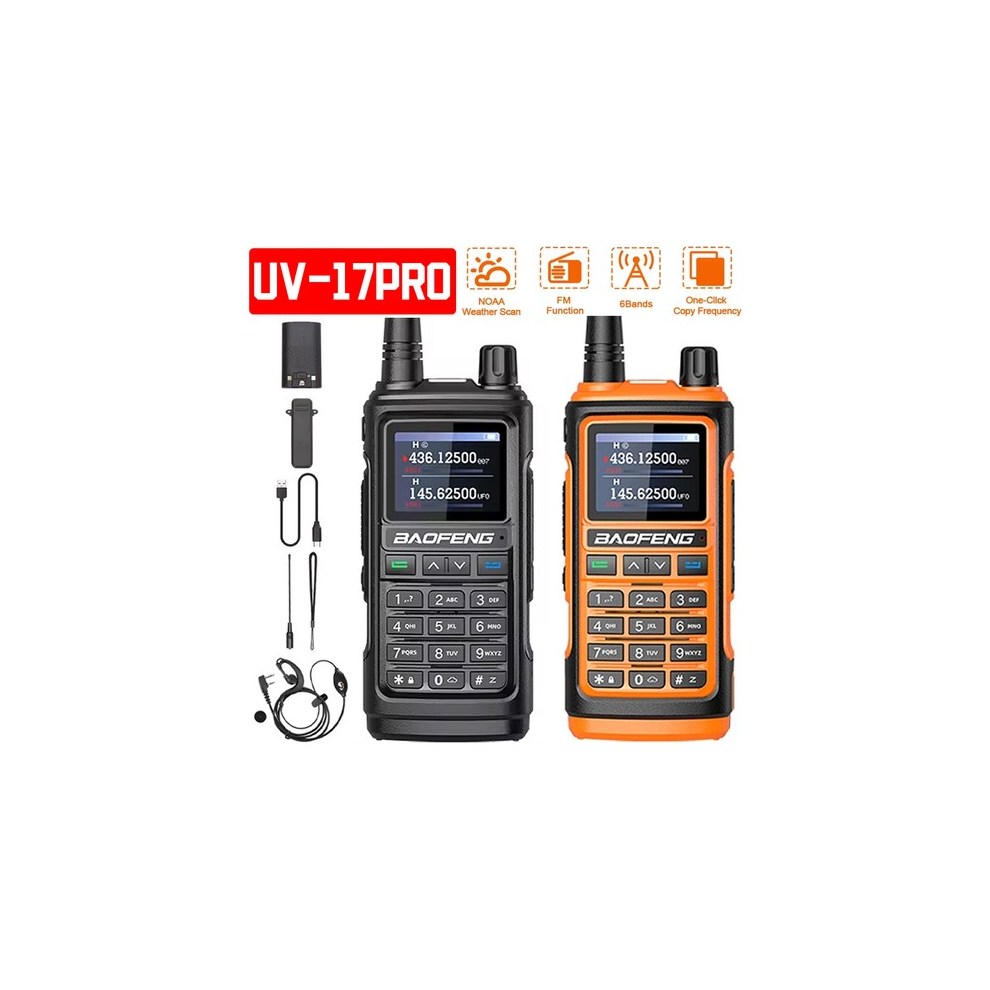 Photos - Radio / Clock Baofeng UV-17 High-Power Walkie Talkie Long Range Rechargeable Outdoor Wireless