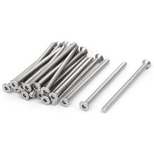 DIN7991 M3x50mm 316 Stainless Steel Flat Head Hex Socket Cap Screw Bolt 20pcs