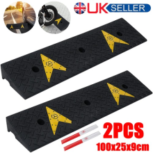2x 100cm Long Heavy Duty Kerb Ramps For Hgv Caravans Car Truck Garage Wheelchair