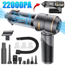 Handheld High Power Car Vacuum Cleaner Cordless, 22000PA Powerful 3 Gear Suction