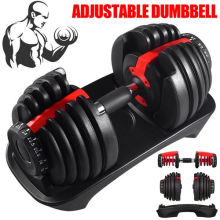 Adjustable Dumbbell 24kg 15-in-1 Weight Set Compact Home Gym Office Fitness Mens