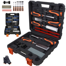 Wood Chisel Set 10 Pieces Woodworking Tools Sharpening Stone with Storage Box UK