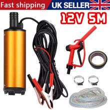 DC 12V Electric Diesel Fuel Transfer Pump Oil Dispenser With Nozzle Hoses Kits