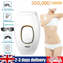 IPL Laser Permanent Hair Removal Device Painless 500,000 Flash Pulse Home Use UK