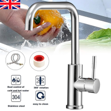 360掳 Modern Kitchen Sink Mixer Taps Swivel Spout Single Lever Tap Mono Faucet