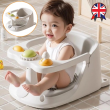 Baby Bath Seat Non-Slip Soft Toddler Bath Chair 6 Months Plus with Suction Cups