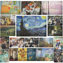 Affiches artistiques Tableaux impressionnistes Lot de 20 pièces 33x48,3 cm — décoration murale, galerie murale