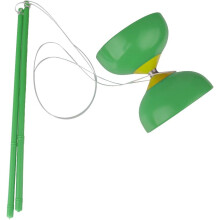 Klassisches Geschicklichkeitsspiel Diabolo zum Jonglieren Grün — geschicklichkeitsspielzeug, jonglierbälle diabolo