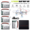 400mAh Lithium Battery 5x 3.7V Replacement Battery with Charging Cable Portable 3