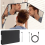 3 Way Mirror Folding LED Lights Makeup Mirror Adjustable Height Distortion Free 4