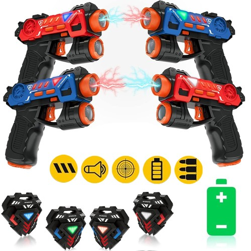 4 Player Laser Tag Set Laser Tag Game Laser Shooting Game Wireless Safe Exciting 1