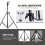 Photography Background Stand 2M Support Kit Video Party Decor Display Adjustable 3