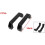 2pcs 8.4mm Mounting Hole Black Metal Cupboard Machine Door Pull Handle 2