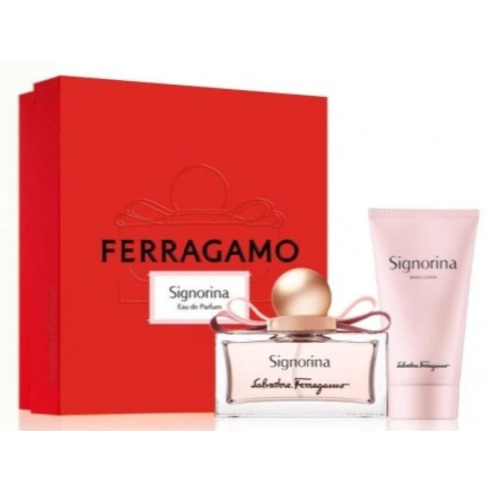 Salvatore Ferragamo Signorina Gift Set 2 Piece Edp 50Ml + Body Lotion 50Ml