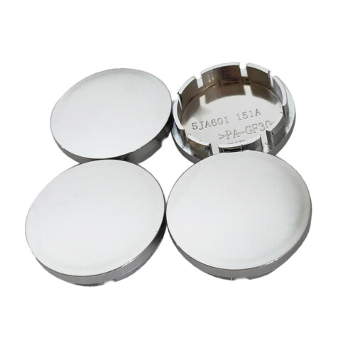 4 Teile/satz Schwarz/Silber 56mm Universal Auto Rad für-Silber