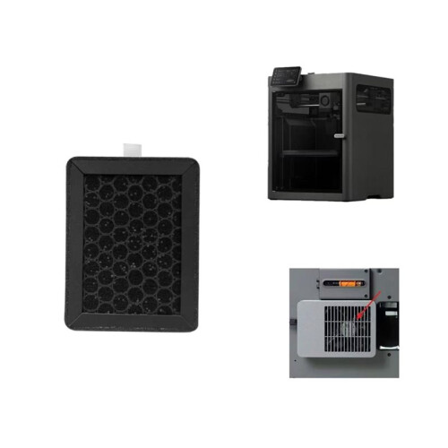 For Bambu P2S External Exhaust Filter Element X2D 3D Printer External Air Outlet Fan Filter HEPA Activated Carbon Filter 1