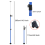 2X ADJUSTABLE DRYWALL PLASTERBOARD BUILDER CEILING EASY SUPPORT PROPS 115-290CM 2