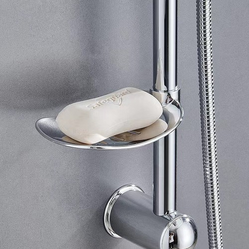 Large Shower Kit Twin Head Waterfall Chrome Adjust Riser Rail Chrome Square Set 2
