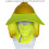 Mesh Sun Shade for Safety Helmets Sunproof-Fluorescent yellow 4