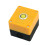 220V 2 Pin Rectangle Case Signal Indicator Pilot Lamp Box, Yellow Light 2
