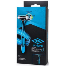 Umbro Shave Kit 5 Disposable Razors Blue