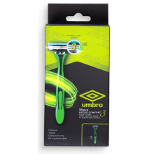 Umbro Shave Kit 5 Disposable Razors Green
