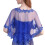 Zarte Spitze Hochzeit Schal Pullover Capelet für-Blau 1