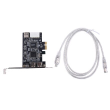 PCIe Firewire 1394B/1394A Expansion Card, 3 Port Adapters with