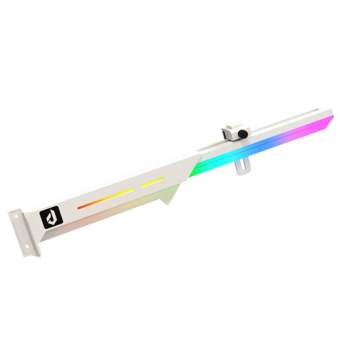 ARGB GPU Support Bracket - 5V 3-Pin Sync Adjustable  Card Sag Holder for PC Case White