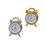 Miniature Alarm Clock 2pcs Alloy Desktop Clock Model Figure-C 1