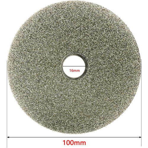 100mm 4-inch Grit 120 Diamond Coated Flat Lap Disk Wheel Grinding Sanding Disc 1