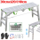 120cm/140cm Adjustable Work Platform Hop Up Step Ladder Folding Bench Heavy Duty 2