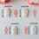 Set van 4 plastic visvormige oorbelaccessoires mallen voor 4