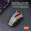 Mouse da Gioco Silenzioso Wireless Dual Mode BT&2.4G, Ergonomico con 6 Pulsanti e DPI Regolabile, per PC e Notebook 4