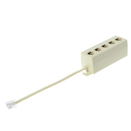 Adaptateur séparateur modulaire de ligne téléphonique,-Blanc 2