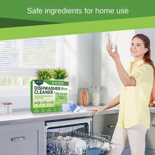 Dishwasher Cleaning Tablets, Degreasing & Shining Kitchen Utensils, Non-Toxic Formula 2