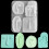 Epoxy Resin Candle Mould 3D Human Face Candle Mold Silicone 3