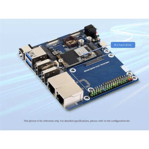 Dual Ethernet Base Board ForCM5, Supports 4G/5G Module, Dual 4K Display Outputs, Dual MIPI Interfaces 2