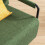 SoBuy Fauteuil lounge velours côtelé vert pliable 5