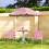 Kindertischset mit 2 Klappstühlen und Sonnenschirm, rosa 4