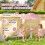 Kindertischset mit 2 Klappstühlen und Sonnenschirm, rosa 6