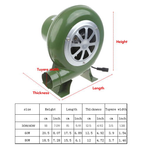 Multi Purpose 100v 220v Blower 40/60/80W DC3-12v Small Fan-30W 1