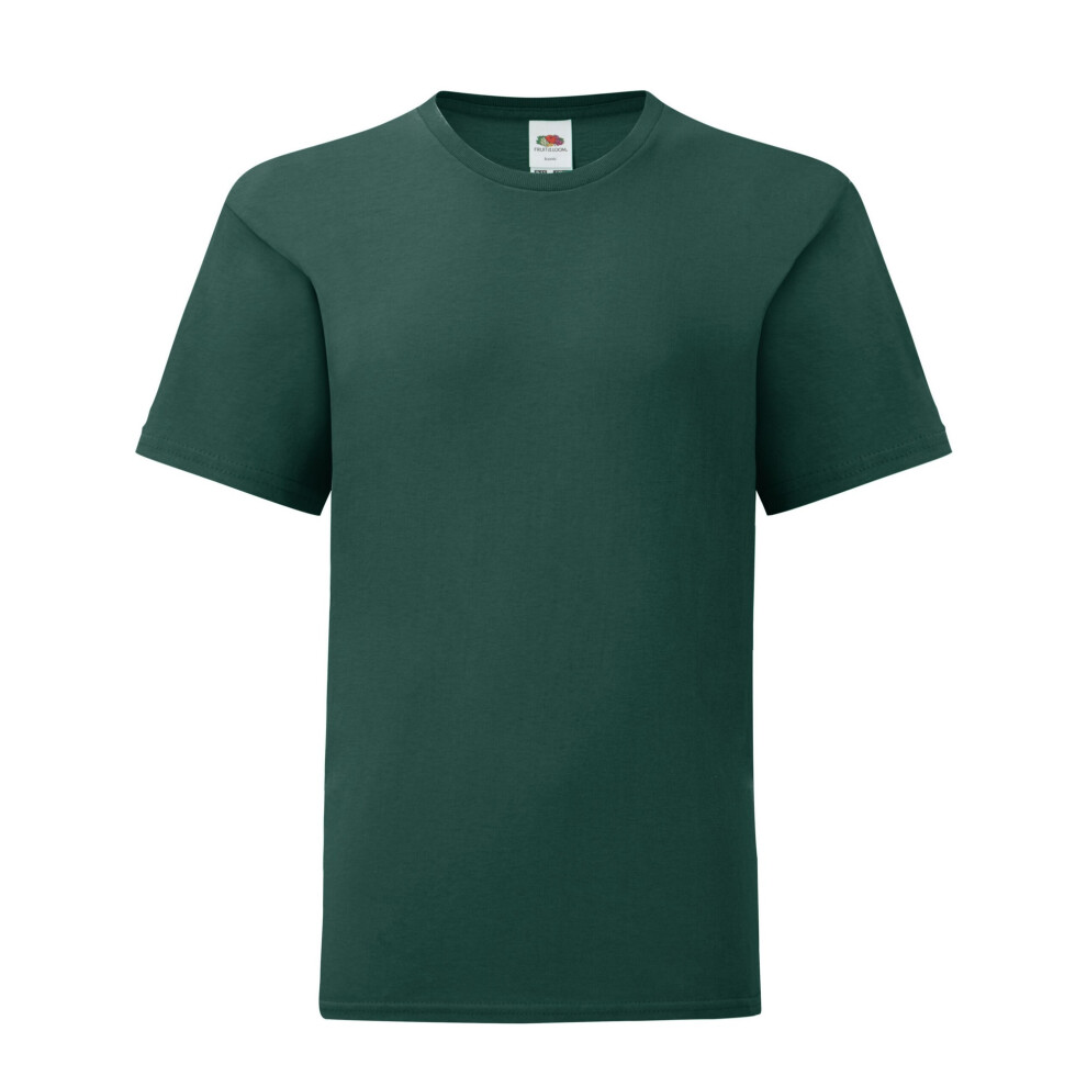 Fruit Of The Loom (12-13 Years, Forest Green) Childrens/Kids Iconic 150 T-Shirt