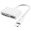 Yesido Lightning Hub 4-i-1 OTG-adapter 1