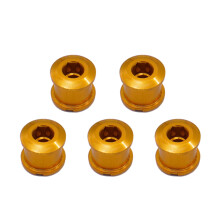 Boulons de plateau simples pour vélos de montagne,-Jaune 6,4MM
