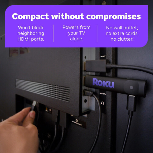 Roku Roku Streaming Stick Plus 4K HD 3840S2 Black 1
