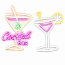 Cocktail Bar LED Neon Wall Sign Assorted Design