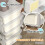 Children Storage Box with 4 Large Drawers Cream White 7